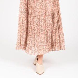 Piper & Scoot Leopard Print Skirt Dusty Rose